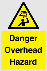 Danger Overhead Hazard